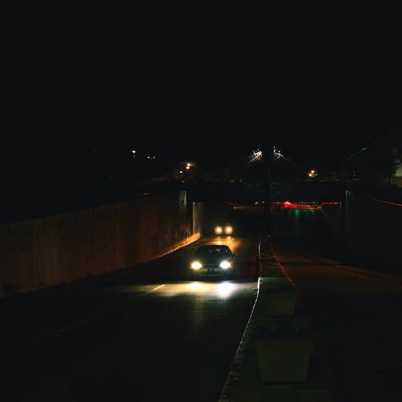 Cars could be a danger when walking your dog at night