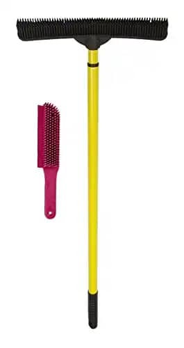 FURemover Pet Hair Removal Broom with Squeegee and Telescoping Handle