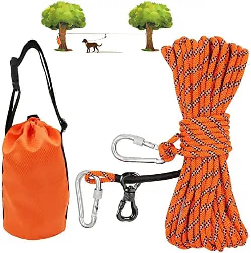 XiaZ Dog Tie Out Cable for Camping