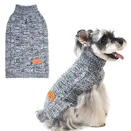 BEAUTYZOO Cable Knit Dog Sweater