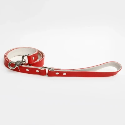 The Raleigh Leash in Lipstick Red by Finn+Me